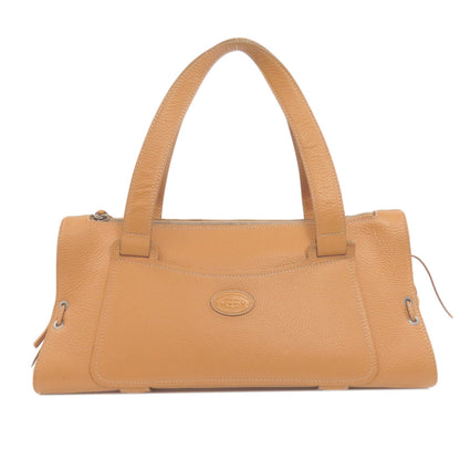 TODS トッズ ロゴ ハンドバッグ レザー レディース 中古
