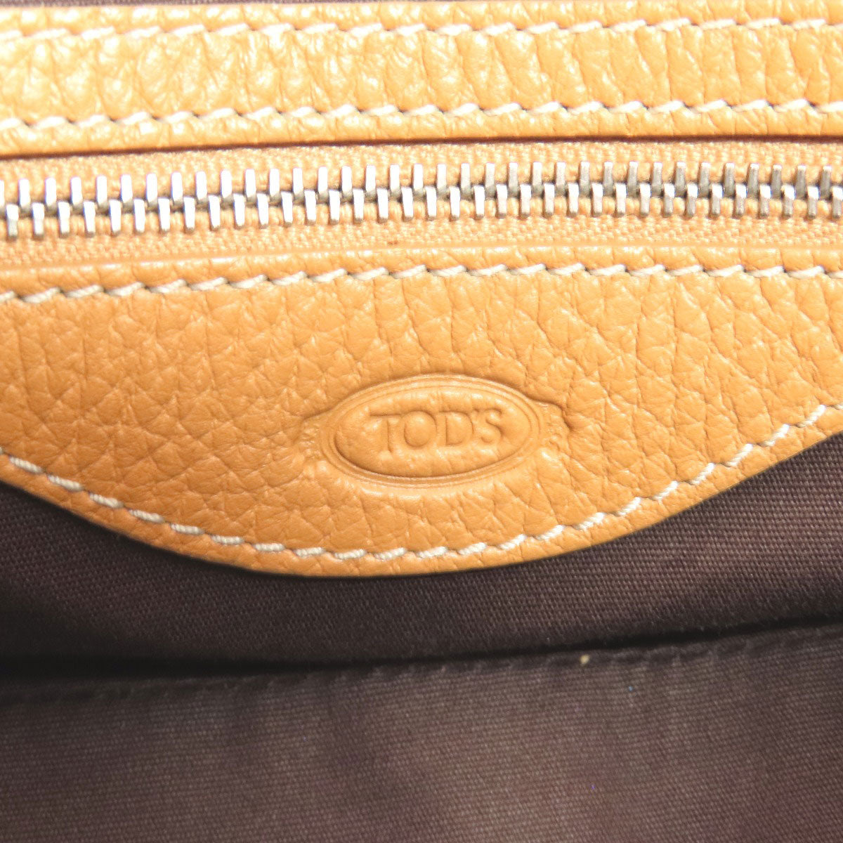 TODS トッズ ロゴ ハンドバッグ レザー レディース 中古