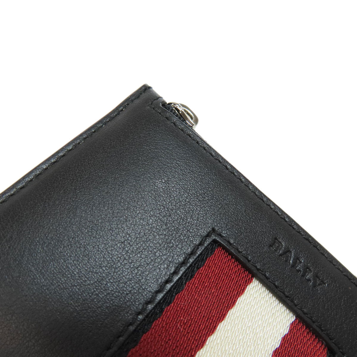 BALLY バリー バリーストライプ カードケース レザー レディース 中古