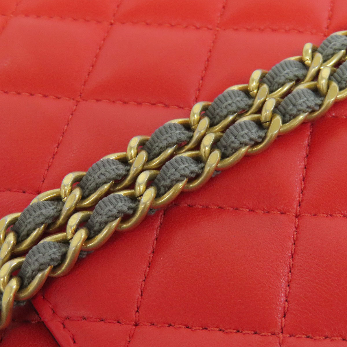 CHANEL シャネル チェーンショルダー ココマーク ゴールド金具 ショルダーバッグ ラムスキン レディース 中古