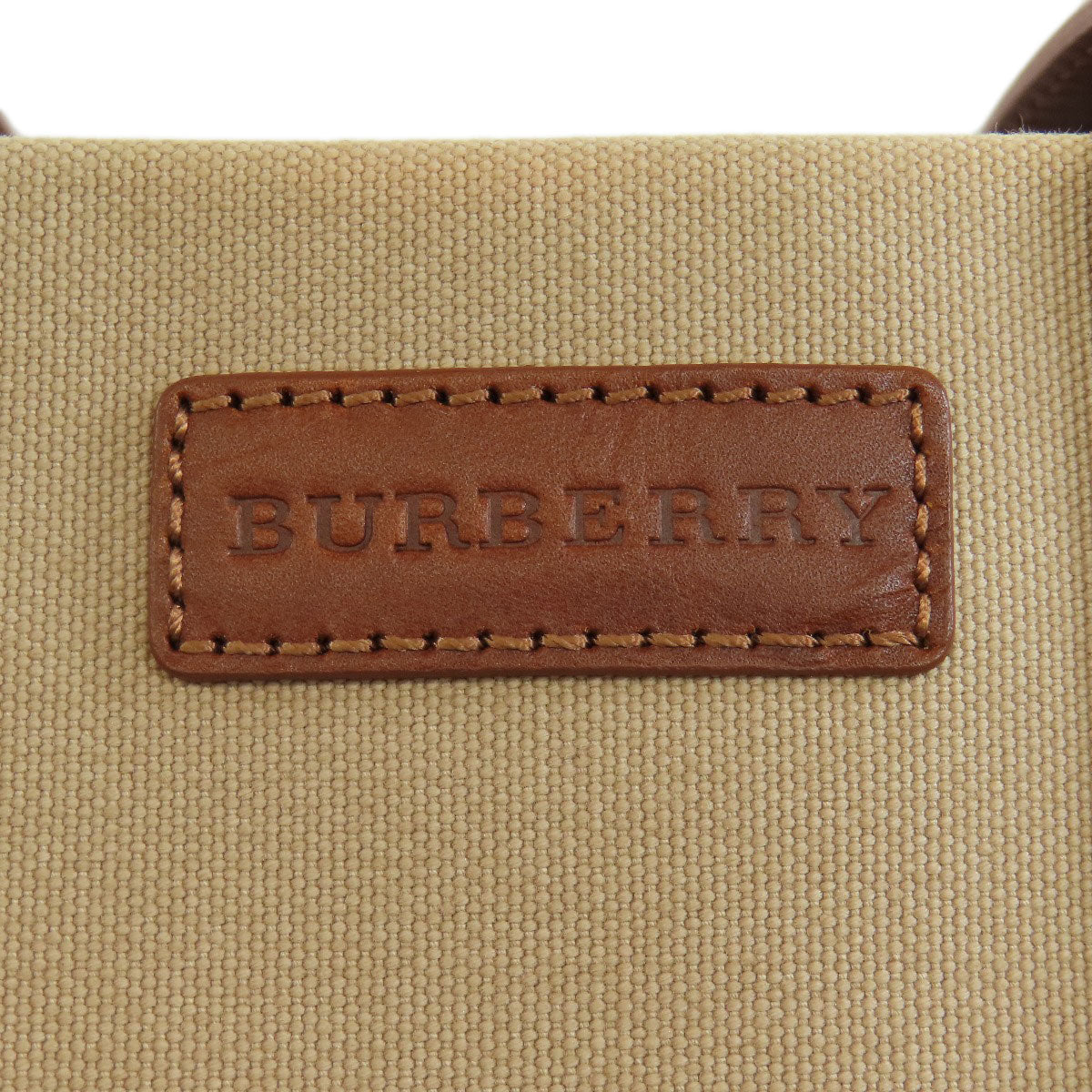 BURBERRY バーバリー ロゴ トートバッグ キャンバス レディース 中古