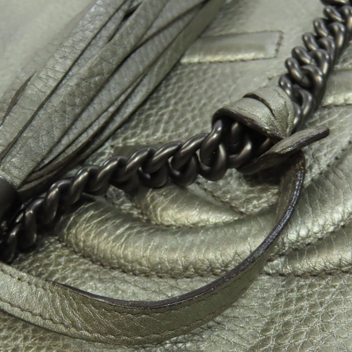 GUCCI グッチ 308982 ソーホー インターロッキングG トートバッグ レザー レディース 中古