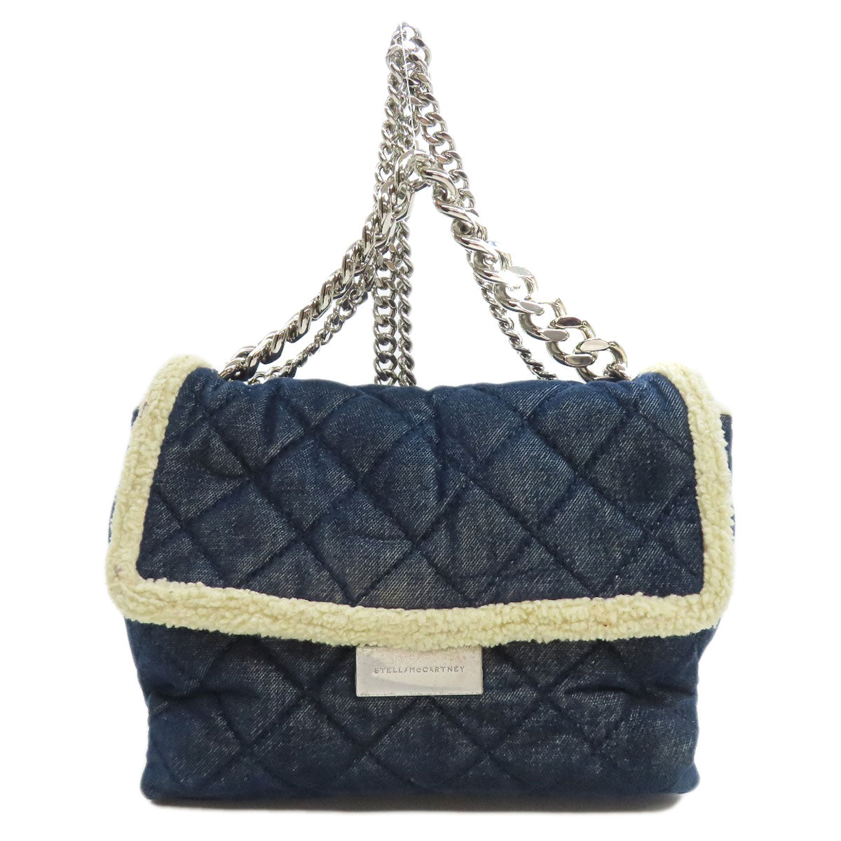 Stella McCartney ステラマッカートニー チェーンショルダー ハンドバッグ デニム レディース 中古