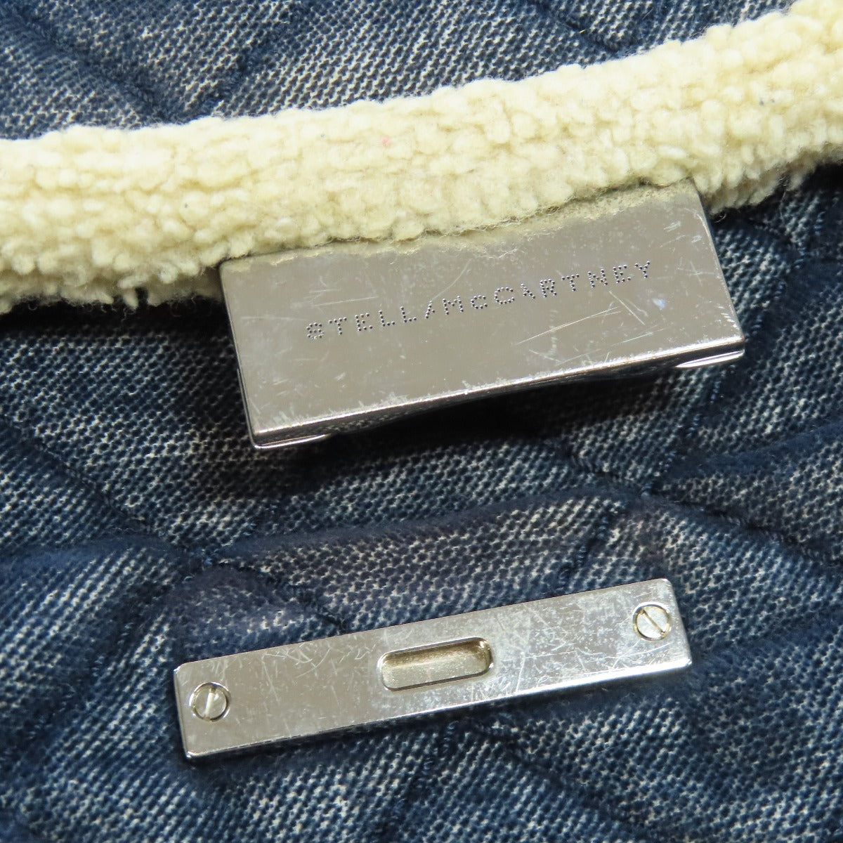 Stella McCartney ステラマッカートニー チェーンショルダー ハンドバッグ デニム レディース 中古
