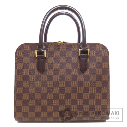 LOUIS VUITTON ルイヴィトン トリアナ ハンドバッグ ダミエキャンバス レディース 中古