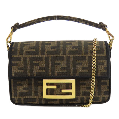 FENDI フェンディ ズッカ柄 2WAY ショルダーバッグ キャンバス レディース 中古