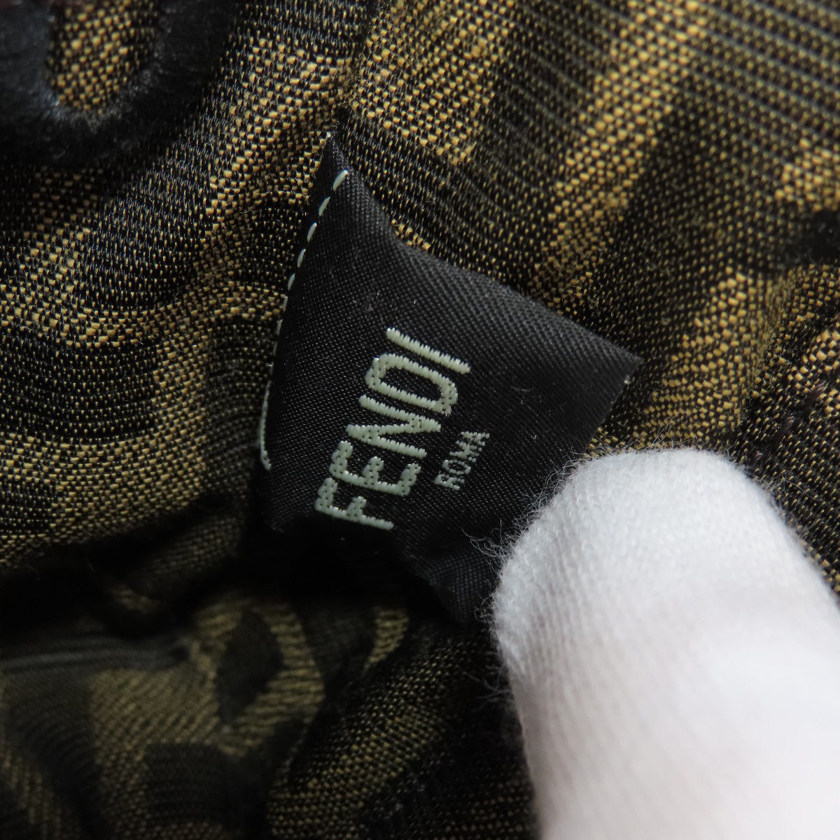 FENDI フェンディ ズッカ柄 2WAY ショルダーバッグ キャンバス レディース 中古
