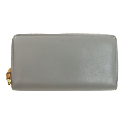 GUCCI グッチ 453158 バンブー 長財布（小銭入れあり） レザー レディース 中古