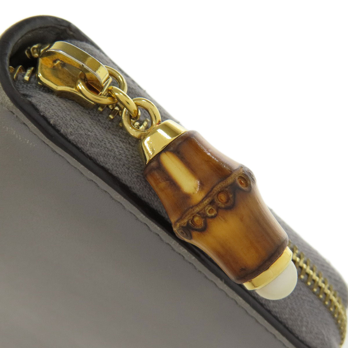 GUCCI グッチ 453158 バンブー 長財布（小銭入れあり） レザー レディース 中古