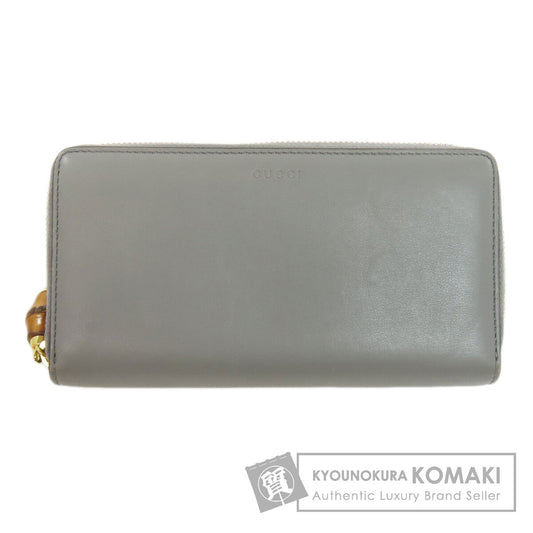 GUCCI グッチ 453158 バンブー 長財布（小銭入れあり） レザー レディース 中古