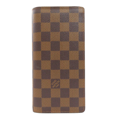 LOUIS VUITTON ルイヴィトン N60017 ポルトフォイユ・ブラザ 旧 長財布（小銭入れあり） ダミエキャンバス レディース 中古
