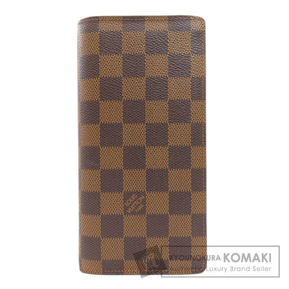 LOUIS VUITTON ルイヴィトン N60017 ポルトフォイユ・ブラザ 旧 長財布（小銭入れあり） ダミエキャンバス レディース 中古