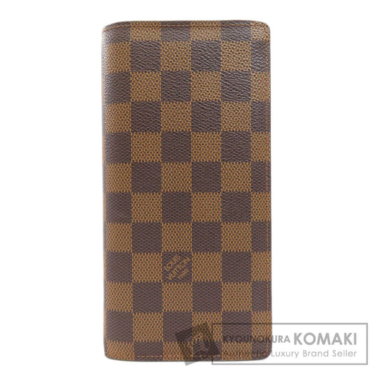 LOUIS VUITTON ルイヴィトン N60017 ポルトフォイユ・ブラザ 旧 長財布（小銭入れあり） ダミエキャンバス レディース 中古