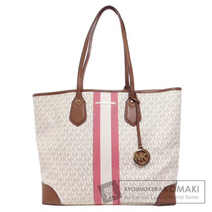 Michael Kors マイケルコース MKシグネチャー トートバッグ PVC レディース 中古