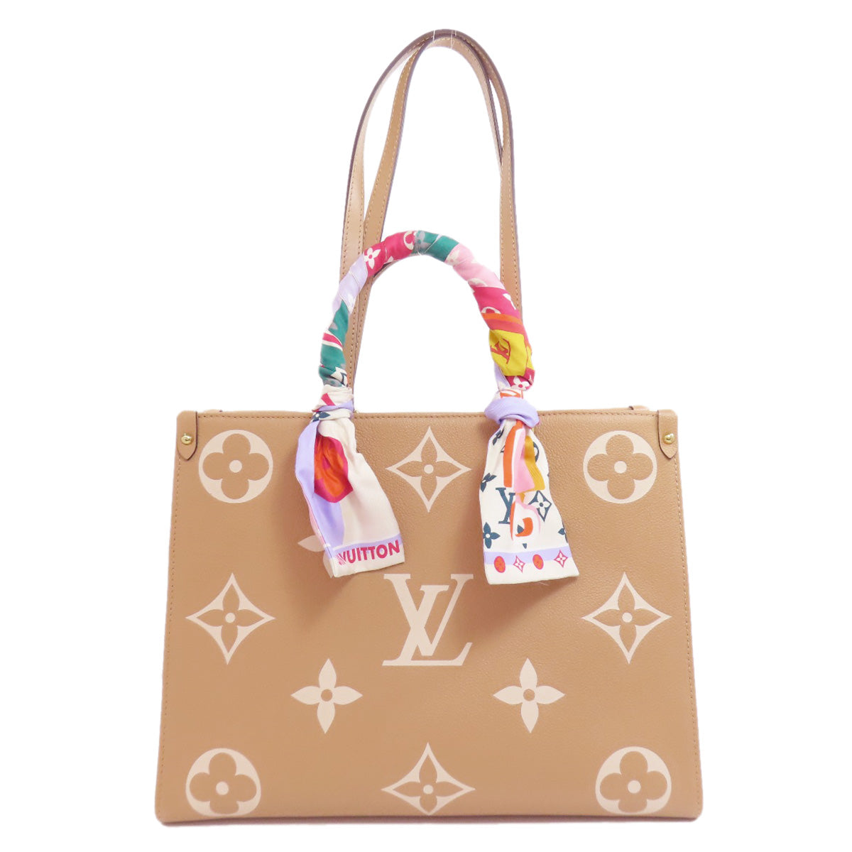 LOUIS VUITTON ルイヴィトン M45982 オンザゴーMM トートバッグ アンプラント レディース 中古