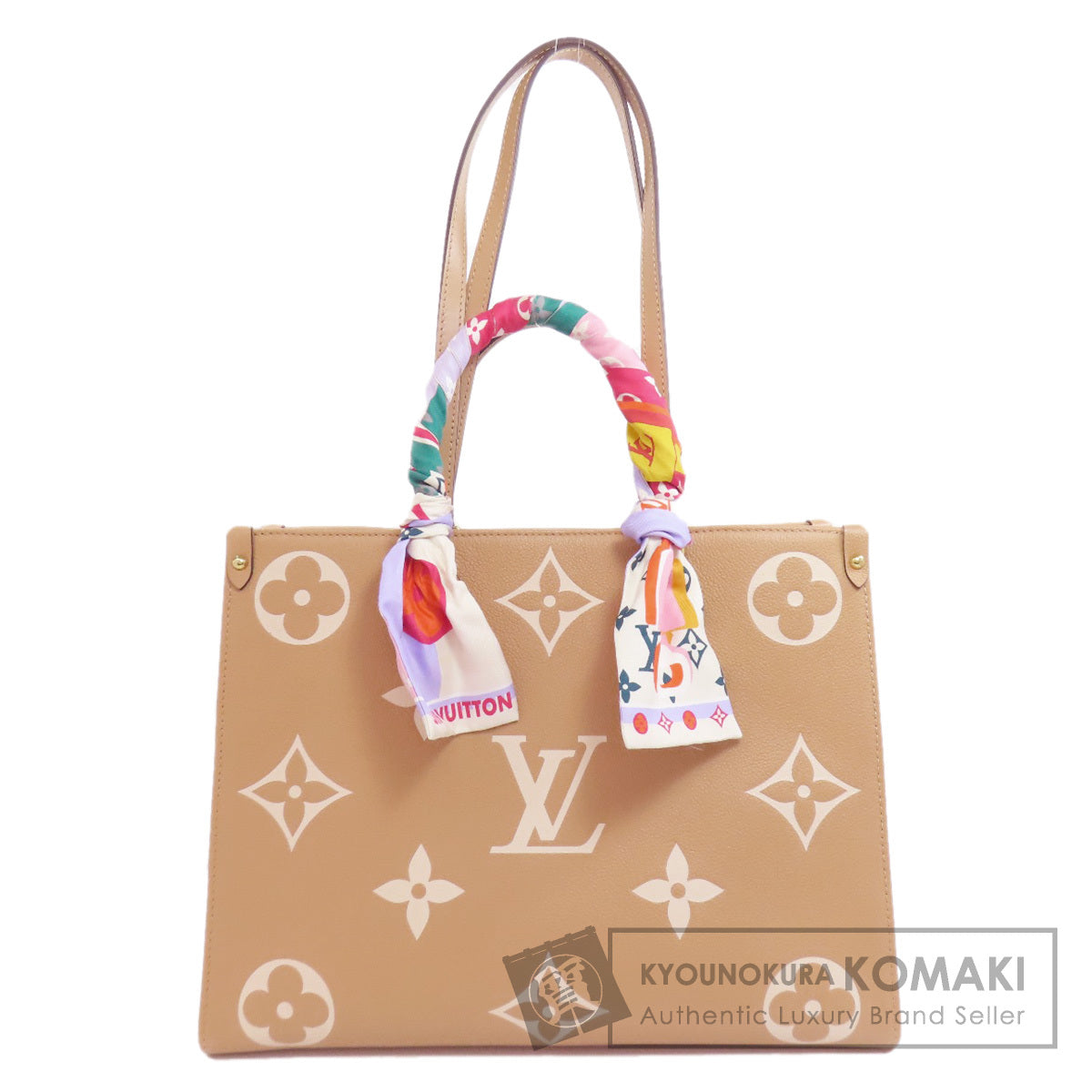 LOUIS VUITTON ルイヴィトン M45982 オンザゴーMM トートバッグ アンプラント レディース 中古