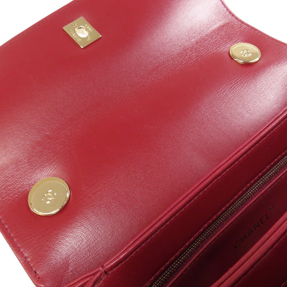 CHANEL シャネル マトラッセ 2WAY ゴールド金具 ハンドバッグ ラムスキン レディース 中古