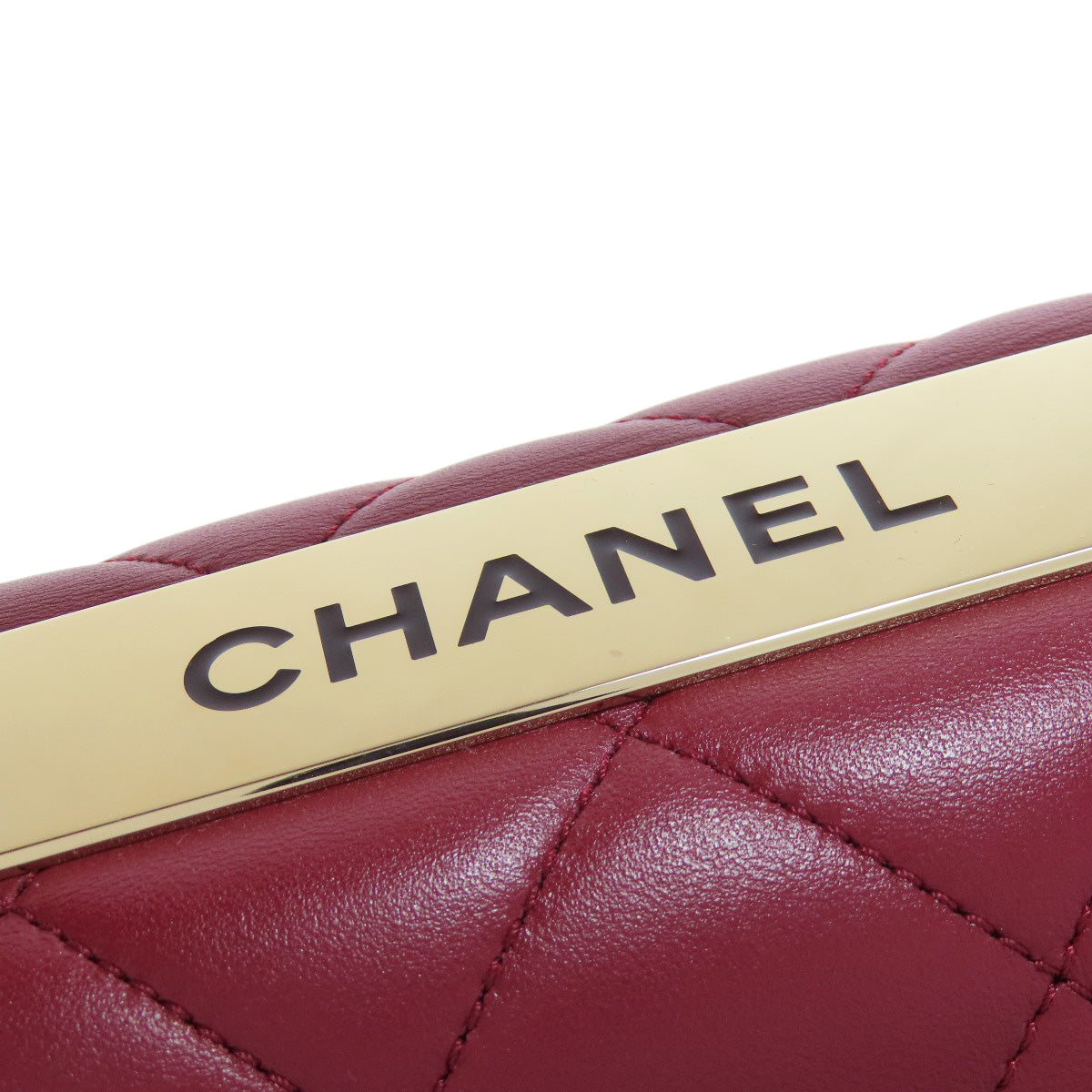 CHANEL シャネル マトラッセ 2WAY ゴールド金具 ハンドバッグ ラムスキン レディース 中古