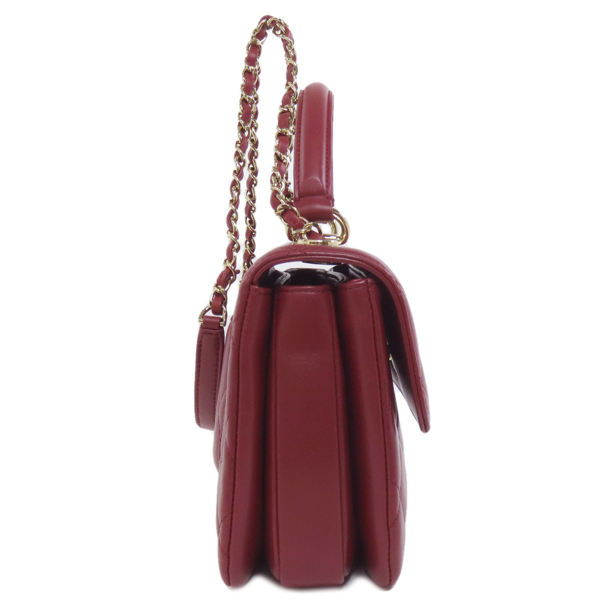 CHANEL シャネル マトラッセ 2WAY ゴールド金具 ハンドバッグ ラムスキン レディース 中古