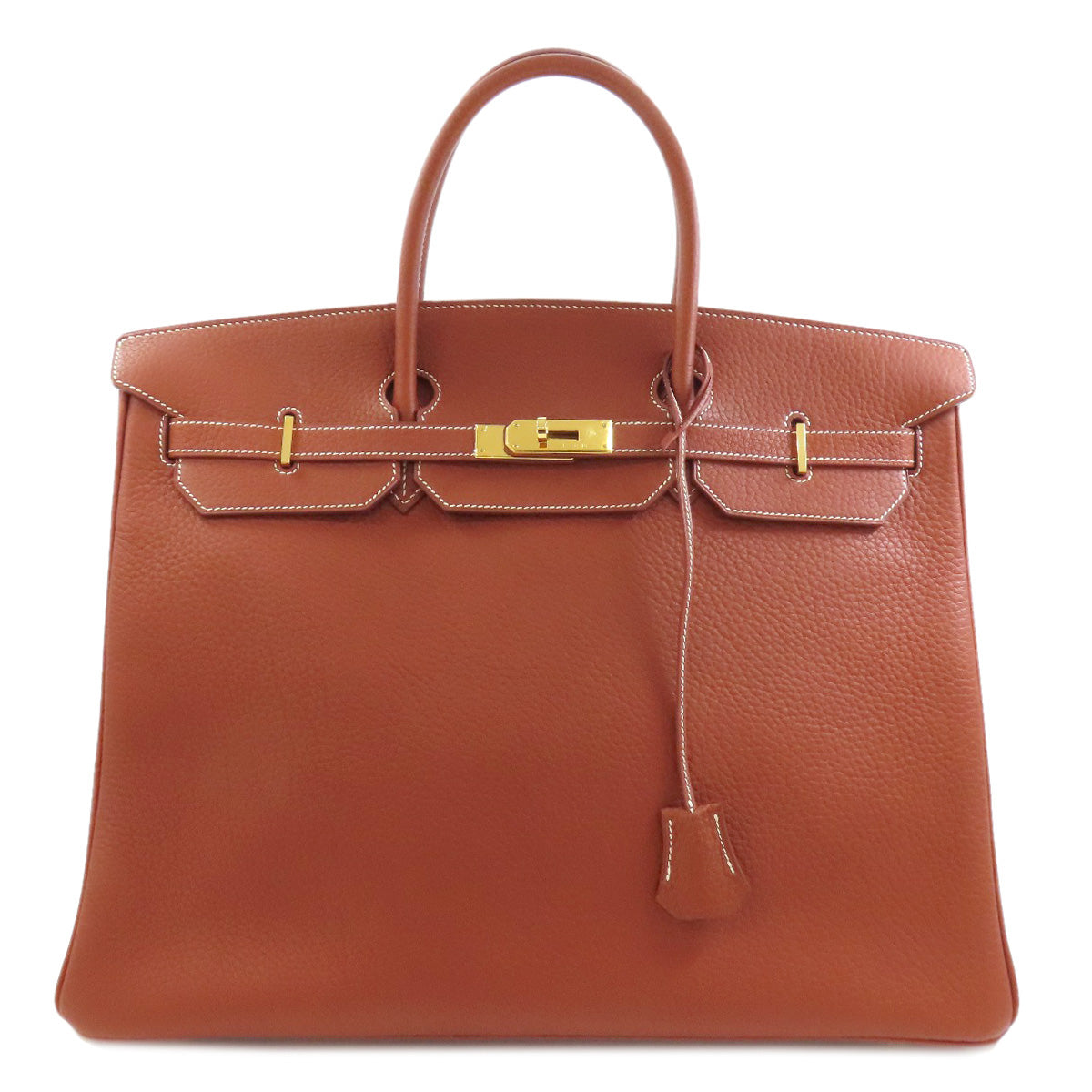 HERMES エルメス バーキン40 ゴールド金具 ハンドバッグ アルデンヌ レディース 中古