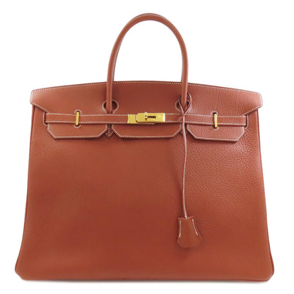 HERMES エルメス バーキン40 ゴールド金具 ハンドバッグ アルデンヌ レディース 中古