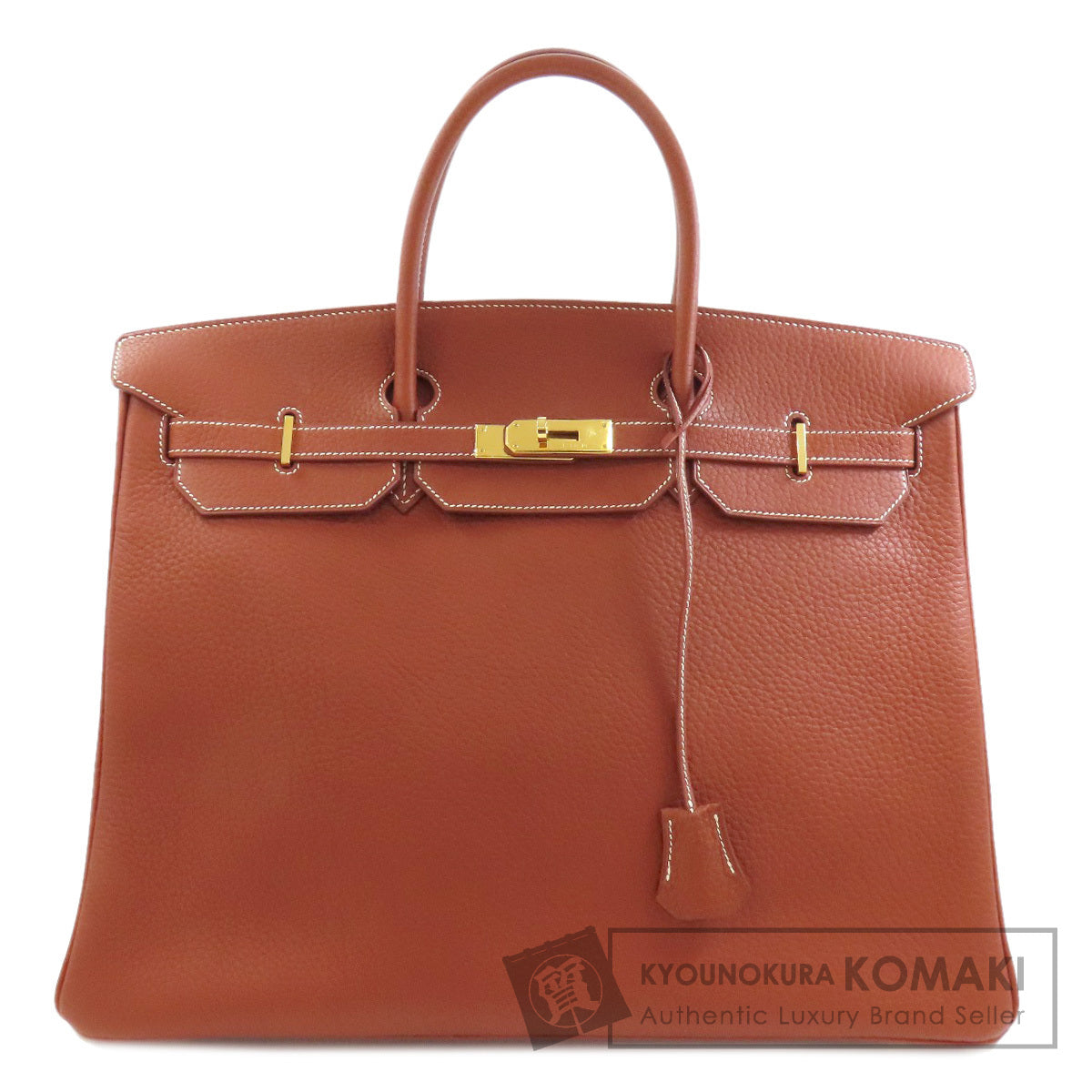 HERMES エルメス バーキン40 ゴールド金具 ハンドバッグ アルデンヌ レディース 中古
