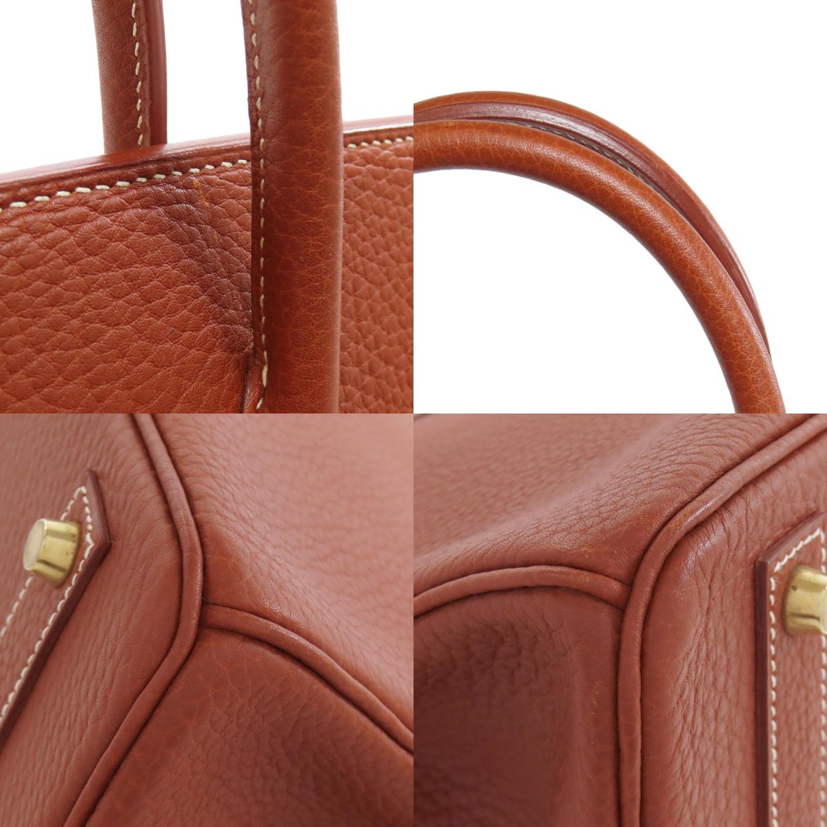 HERMES エルメス バーキン40 ゴールド金具 ハンドバッグ アルデンヌ レディース 中古