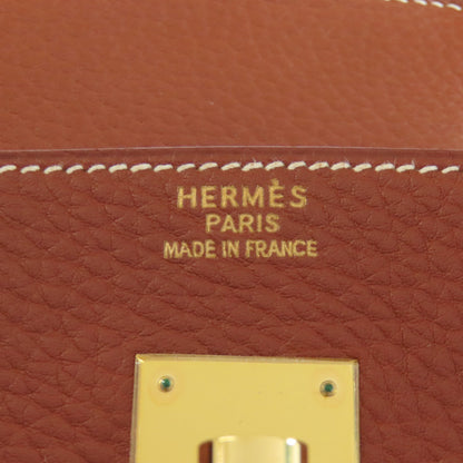 HERMES エルメス バーキン40 ゴールド金具 ハンドバッグ アルデンヌ レディース 中古