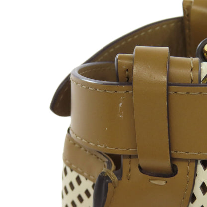 FENDI フェンディ ピーカブー パンチング 2WAY ハンドバッグ カーフ レディース 中古
