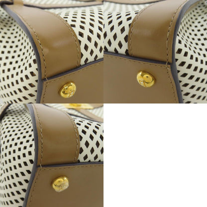 FENDI フェンディ ピーカブー パンチング 2WAY ハンドバッグ カーフ レディース 中古