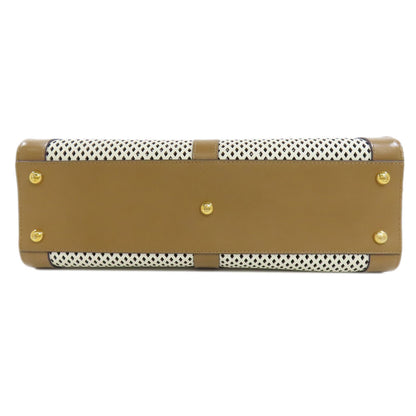 FENDI フェンディ ピーカブー パンチング 2WAY ハンドバッグ カーフ レディース 中古