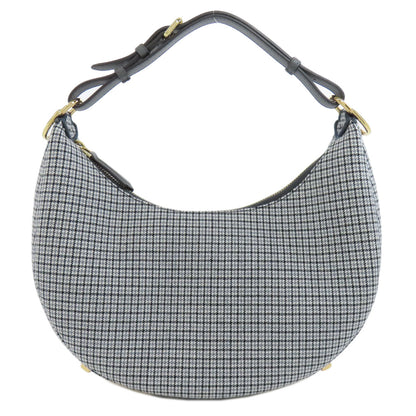 FENDI フェンディ フェンディグラフィ ショルダーバッグ キャンバス レディース 中古