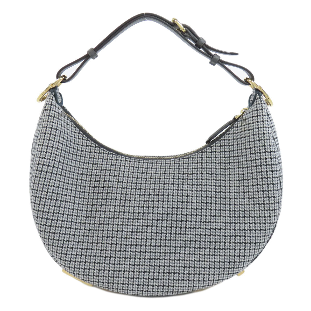 FENDI フェンディ フェンディグラフィ ショルダーバッグ キャンバス レディース 中古