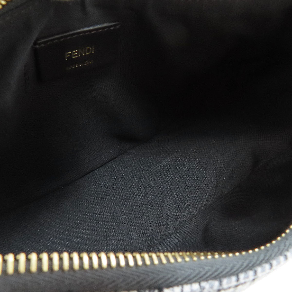 FENDI フェンディ フェンディグラフィ ショルダーバッグ キャンバス レディース 中古