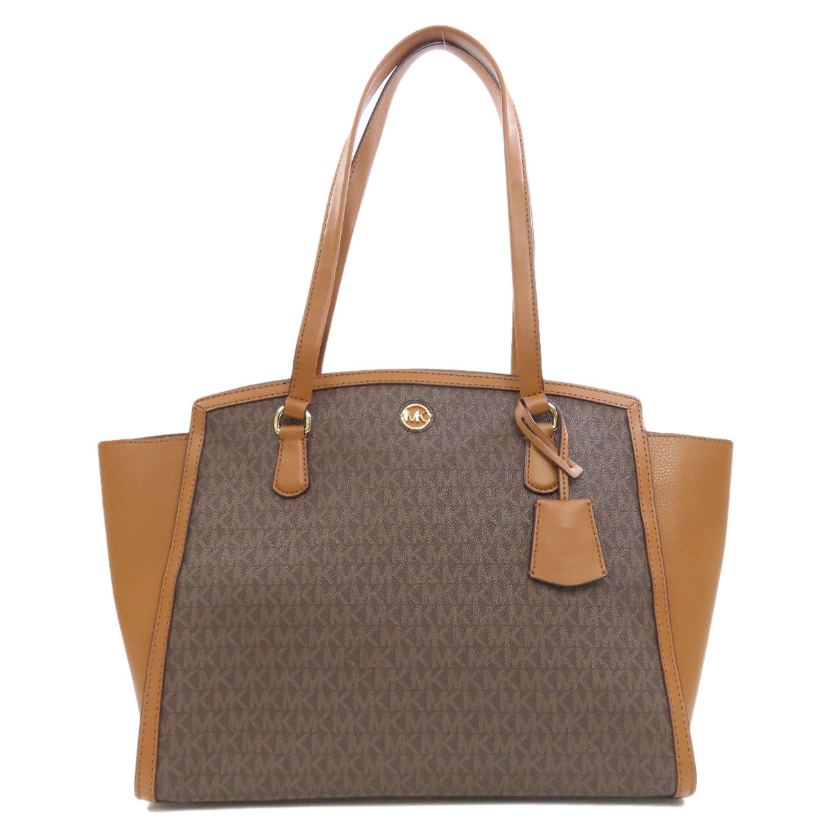 Michael Kors マイケルコース MKシグネチャー トートバッグ PVC レディース 中古