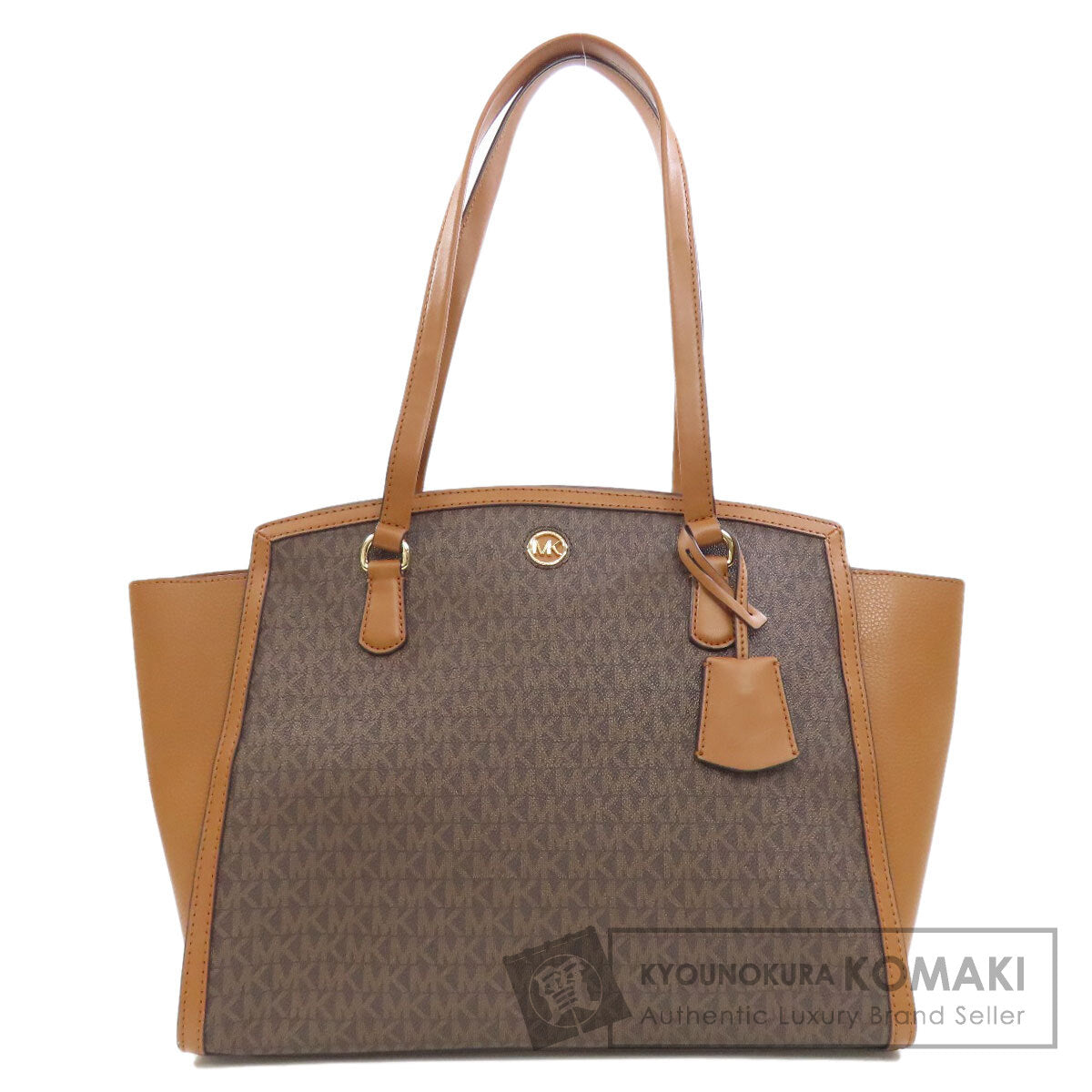 Michael Kors マイケルコース MKシグネチャー トートバッグ PVC レディース 中古