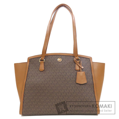 Michael Kors マイケルコース MKシグネチャー トートバッグ PVC レディース 中古