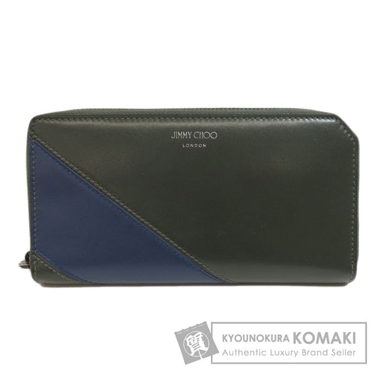 Jimmy Choo ジミーチュウ ロゴ 長財布（小銭入れあり） レザー レディース 中古