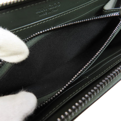 Jimmy Choo ジミーチュウ ロゴ 長財布（小銭入れあり） レザー レディース 中古