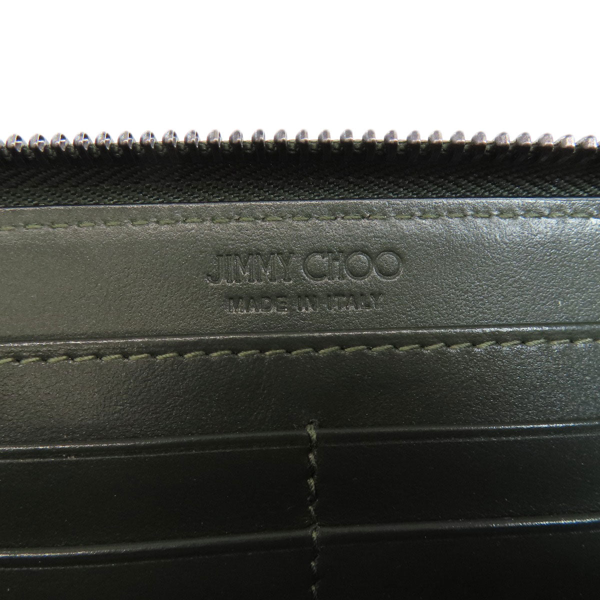 Jimmy Choo ジミーチュウ ロゴ 長財布（小銭入れあり） レザー レディース 中古