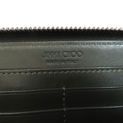 Jimmy Choo ジミーチュウ ロゴ 長財布（小銭入れあり） レザー レディース 中古