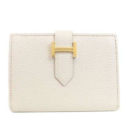 HERMES エルメス ベアン ゴールド金具 カードケース シェーブル レディース 中古