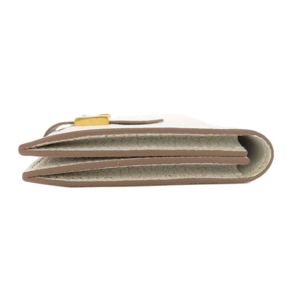 HERMES エルメス ベアン ゴールド金具 カードケース シェーブル レディース 中古