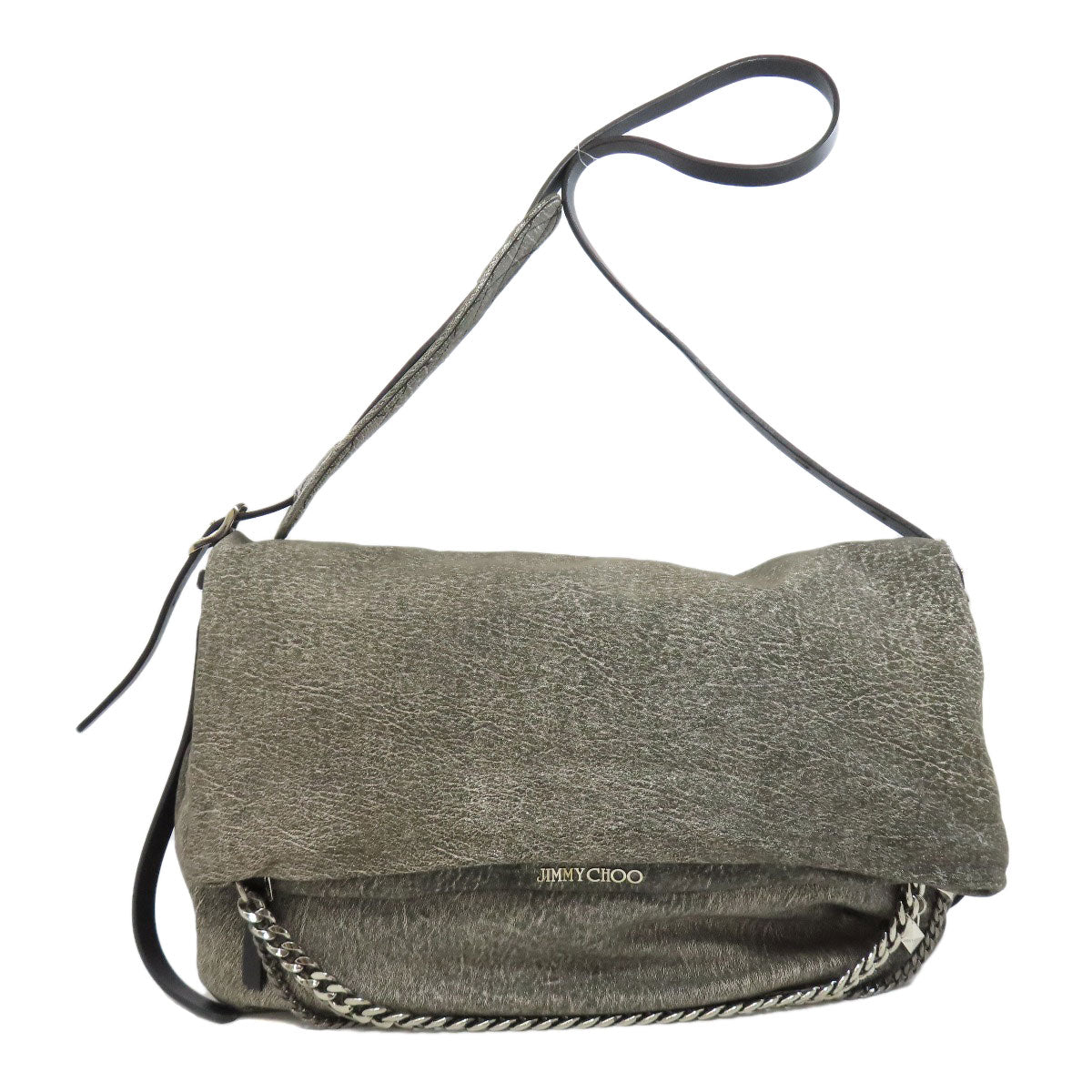 Jimmy Choo ジミーチュウ バイカーチェーン トートバッグ レザー レディース 中古