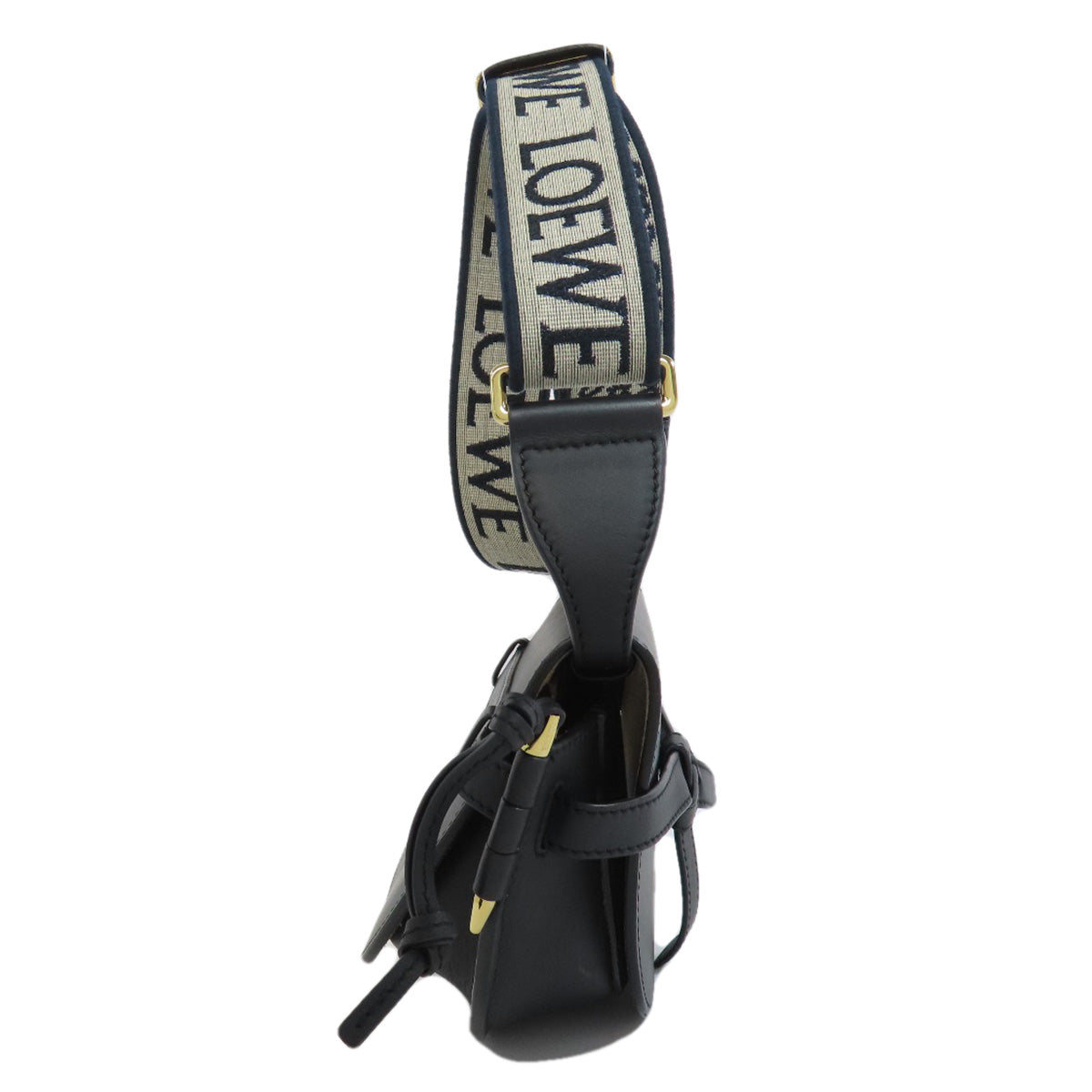 LOEWE ロエベ ゲートデュアル ミニ ショルダーバッグ カーフ レディース 中古