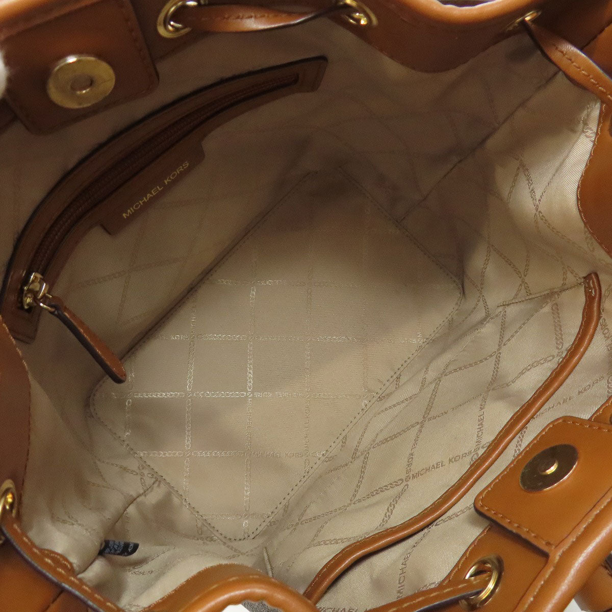 Michael Kors マイケルコース MKシグネチャー 2WAY ハンドバッグ PVC レディース 中古