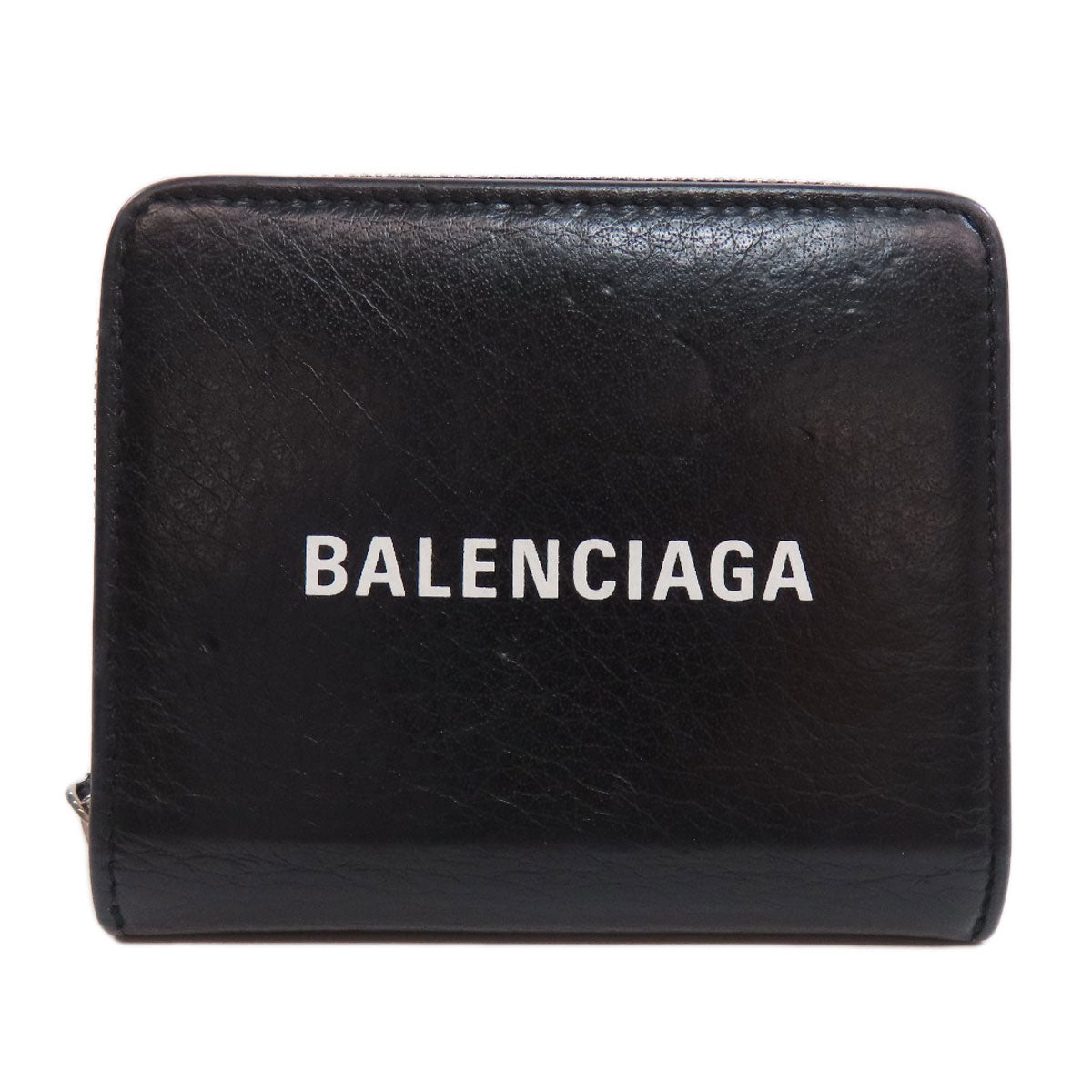 BALENCIAGA バレンシアガ 551933 エブリデイ 二つ折り財布（小銭入れあり） レザー レディース 中古