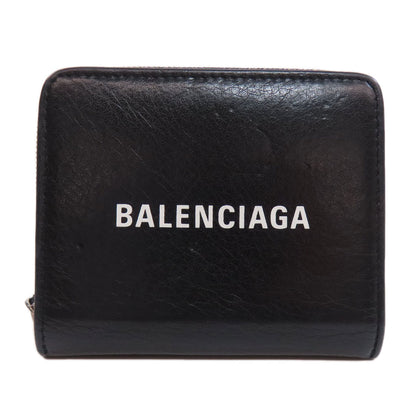 BALENCIAGA バレンシアガ 551933 エブリデイ 二つ折り財布（小銭入れあり） レザー レディース 中古