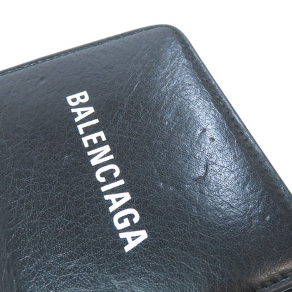BALENCIAGA バレンシアガ 551933 エブリデイ 二つ折り財布（小銭入れあり） レザー レディース 中古