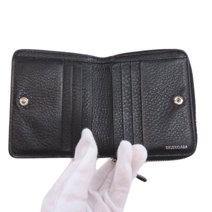 BALENCIAGA バレンシアガ 551933 エブリデイ 二つ折り財布（小銭入れあり） レザー レディース 中古